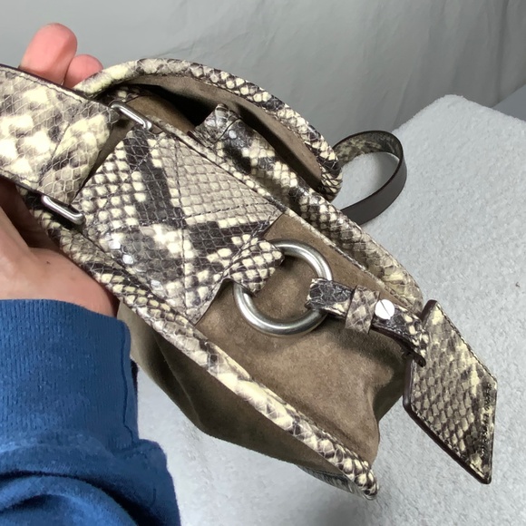 NWT - Michael Kors Large Suede Flap Hewitt Messenger - Picture 7 of 14